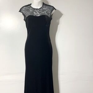 Jessica McClintock Formal Velvet Evening Prom Dress